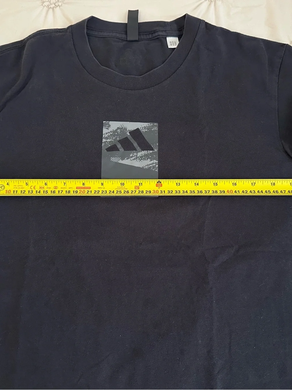 🖤 Adidas Black Graphic Performance Tee Men’s Size L Athletic Casual Active Top